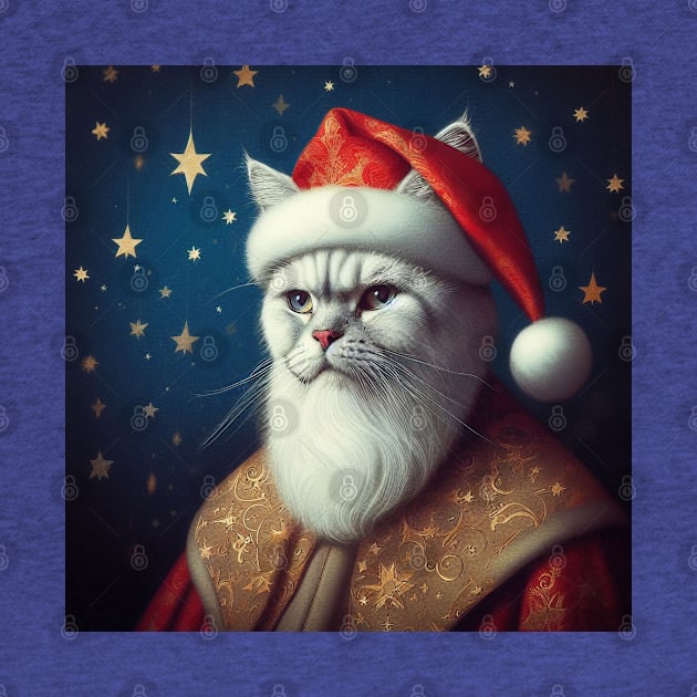 Santa Cat by PetitMuseau